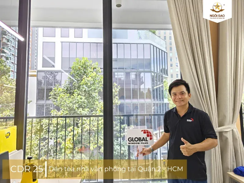 Ngôi Sao hiện là đơn vị thi công dán phim cách nhiệt hàng đầu Việt Nam