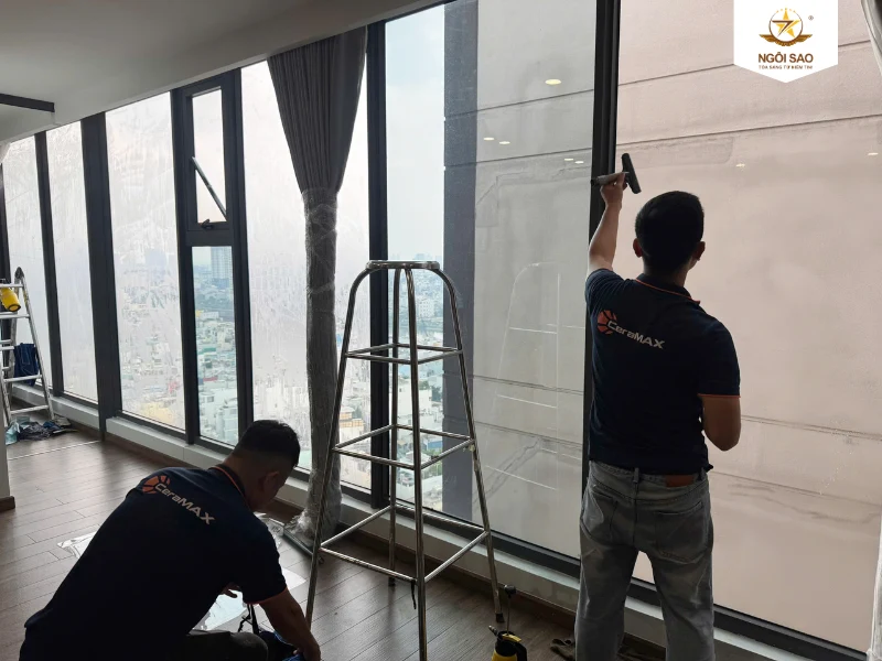 Dự án dán phim cách nhiệt tại chung cư Vĩnh Hội