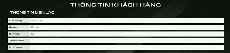 Thông tin khách hàng