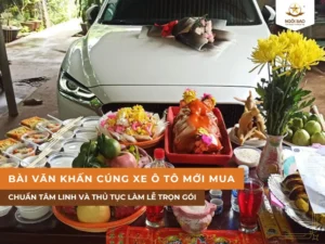 Bài văn khấn cúng xe ô tô mới mua chuẩn tâm linh và thủ tục làm lễ trọn gói