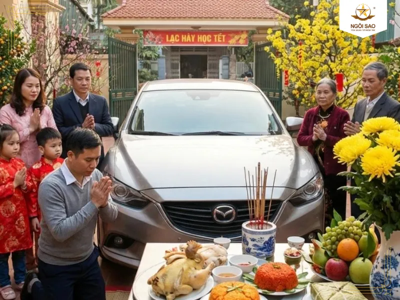 Bài văn khấn cúng xe ô tô mới mua chuẩn tâm linh và thủ tục làm lễ trọn gói 