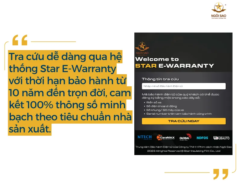 Cam kết bảo hành và trách nhiệm dài hạn khi dán phim cách nhiệt tại Ngôi Sao