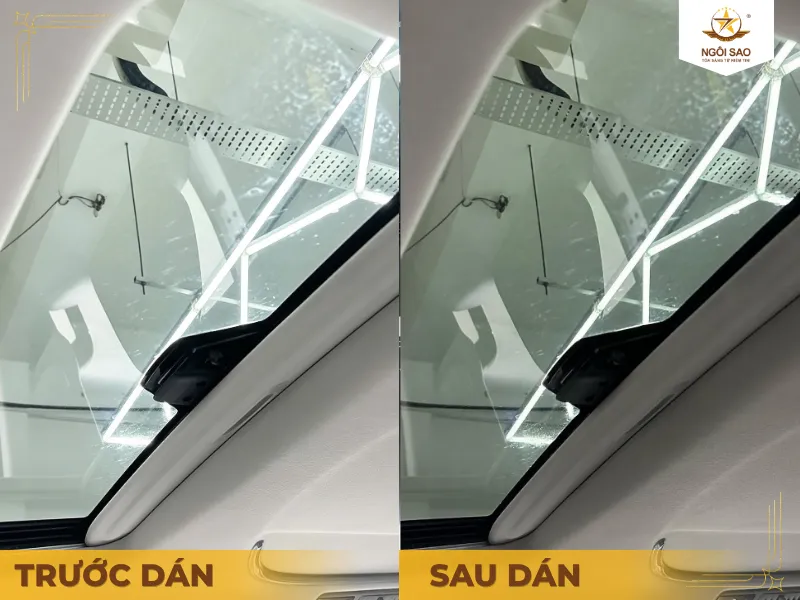 Phim cách nhiệt dán kính nóc, cửa sổ trời panorama cho xe hơi
