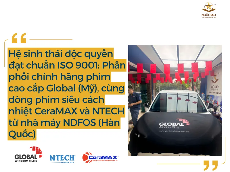 Hệ sinh thái phim cách nhiệt độc quyền đạt chuẩn ISO 9001