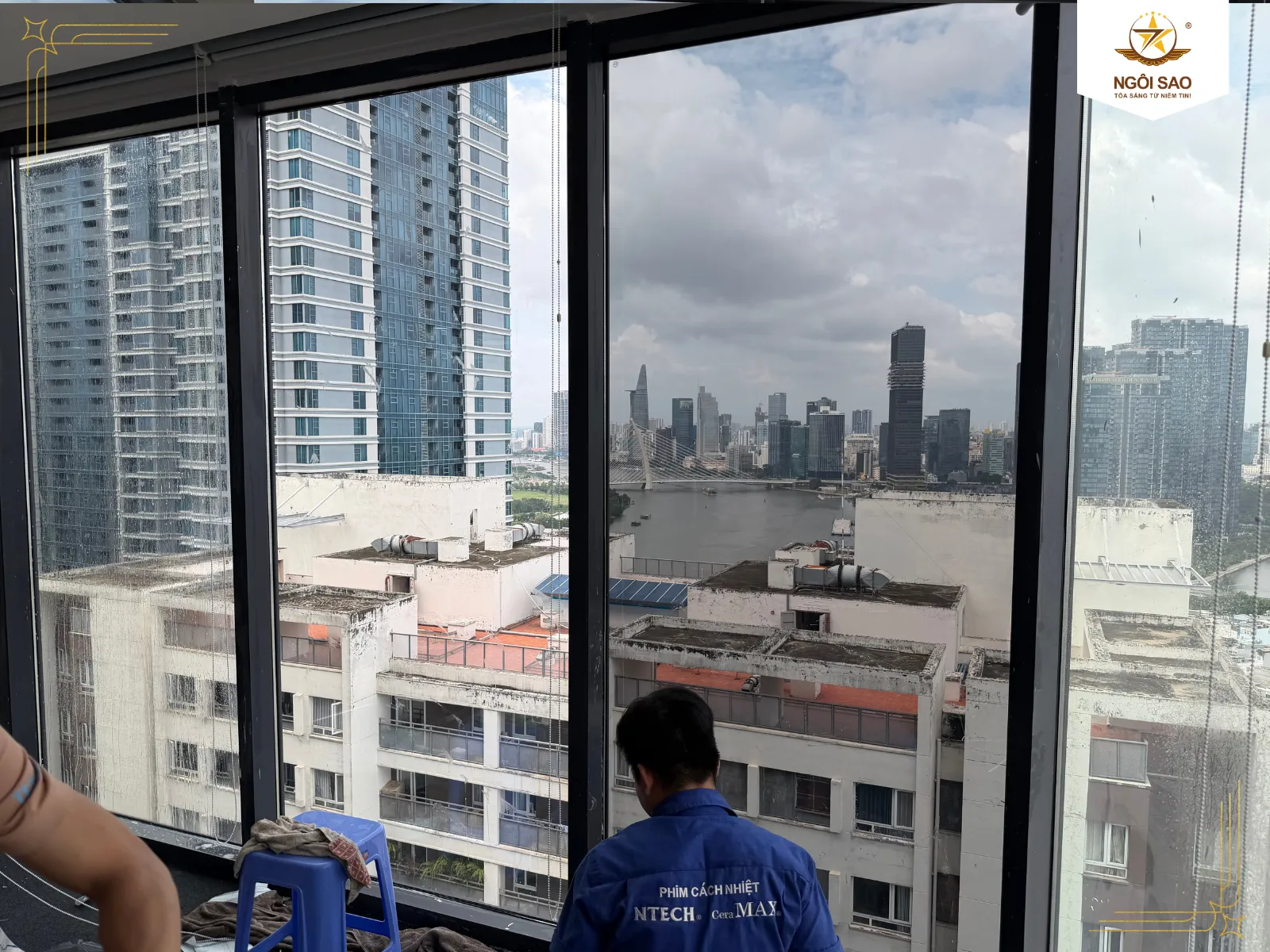 Dự Án Dán Phim Cách Nhiệt NTECH HP 25BK Tại Opal Tower | Ngôi Sao