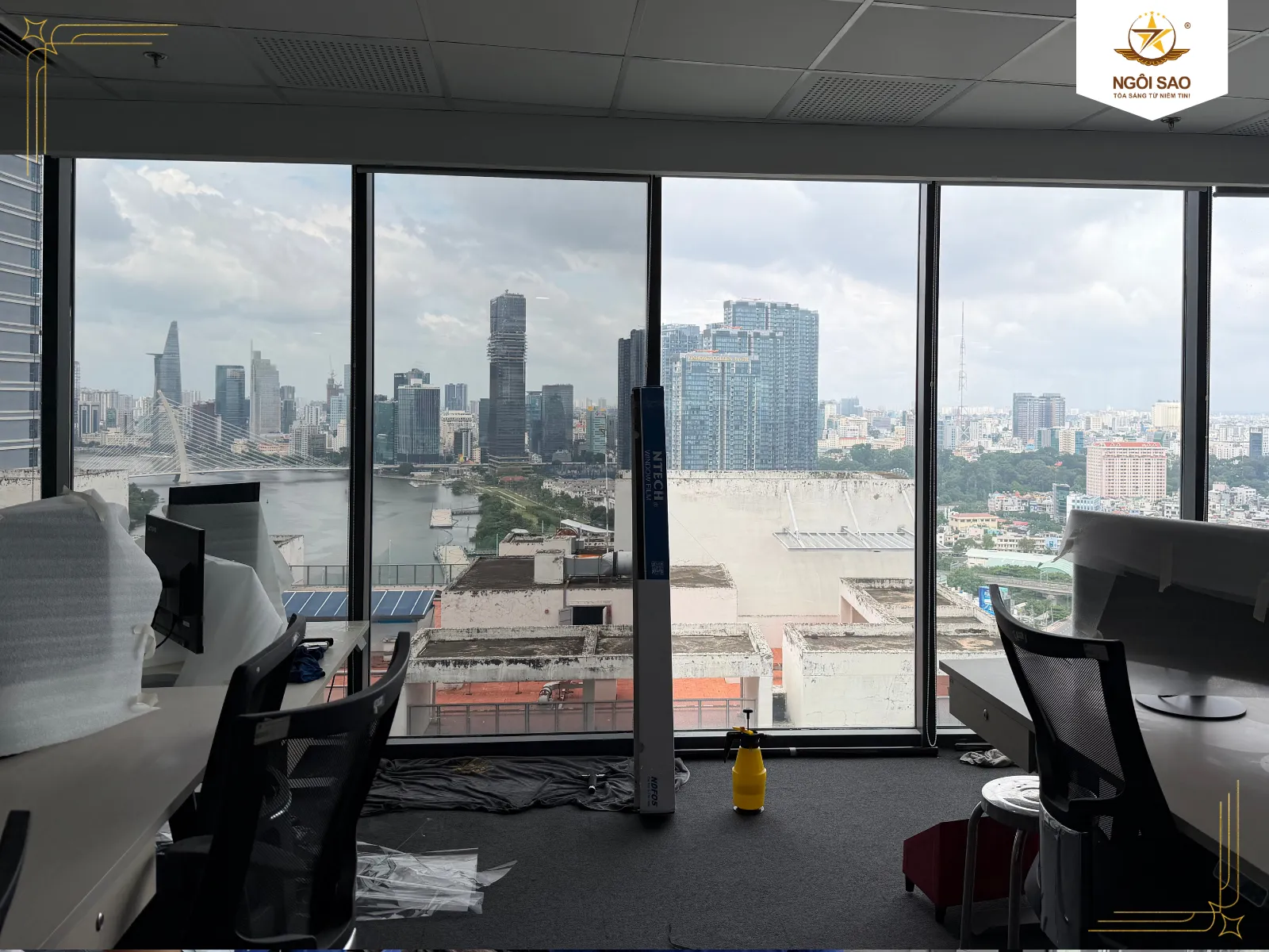 Dự Án Dán Phim Cách Nhiệt NTECH HP 25BK Tại Opal Tower | Ngôi Sao