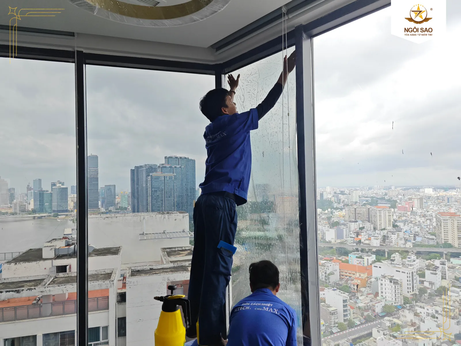 Dự Án Dán Phim Cách Nhiệt NTECH HP 25BK Tại Opal Tower | Ngôi Sao