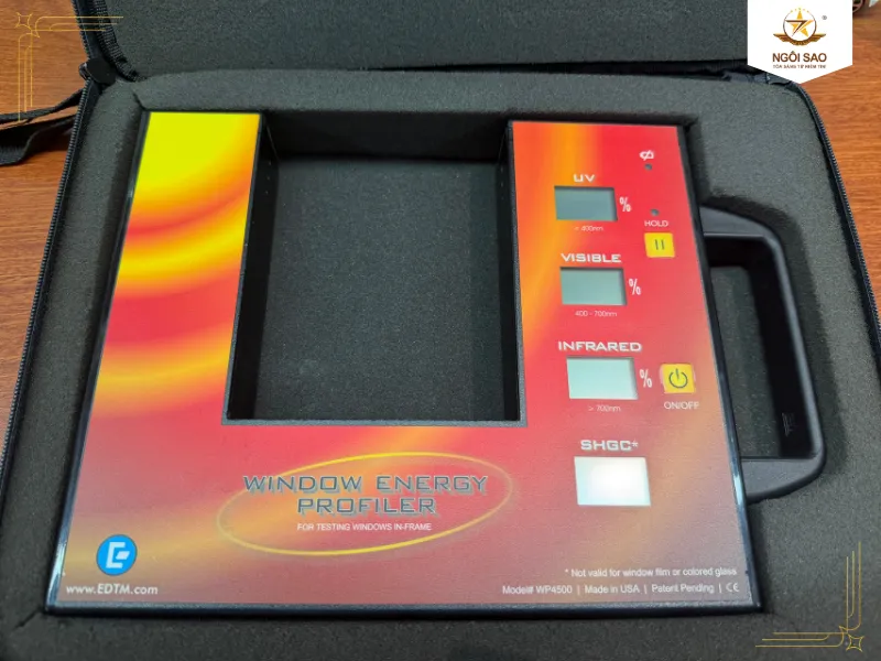 Máy đo 4 thông số EDTM của Mỹ — chuẩn hóa VLT, UVR, IRR, TSER
