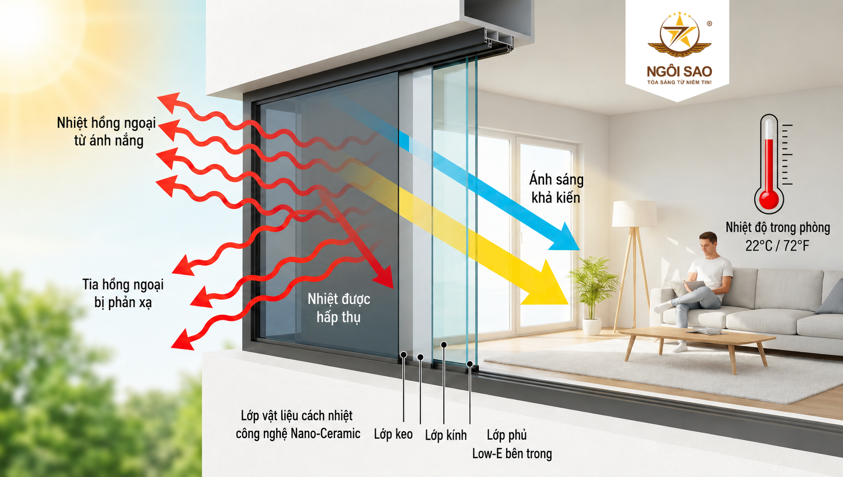 Cách phim cách nhiệt nhà kính kiểm soát nhiệt