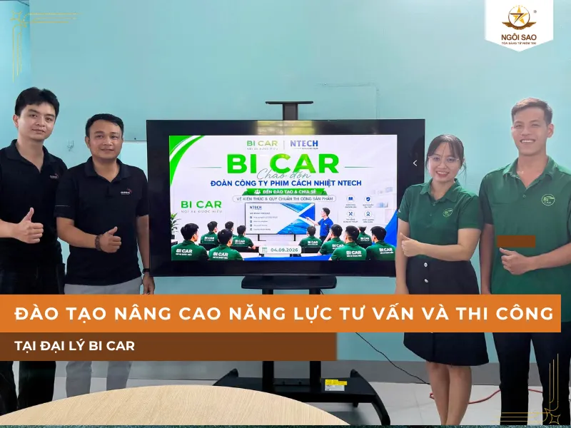 Đào tạo nâng cao năng lực tư vấn và kỹ thuật thi công phim cách nhiệt tại Bi Car