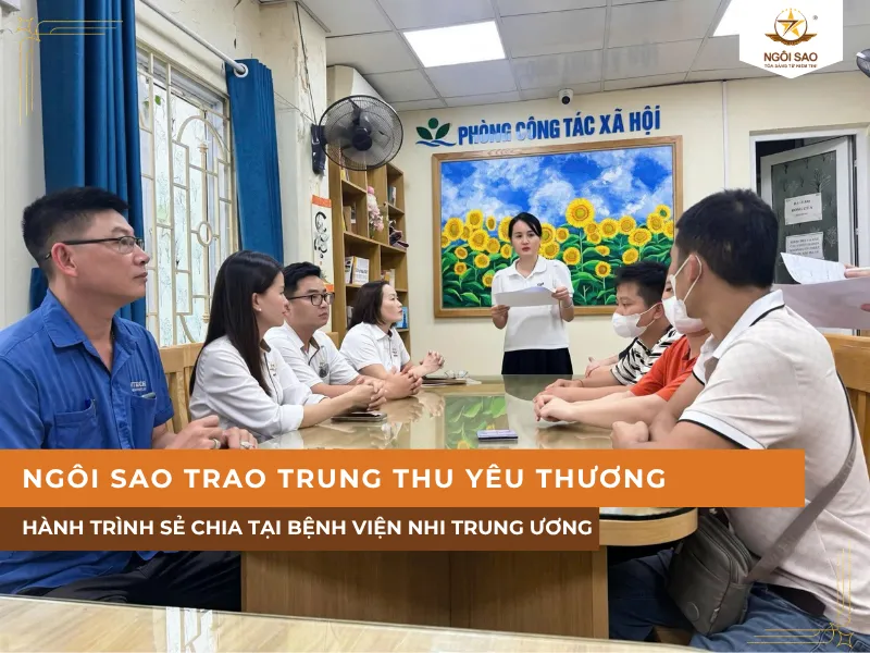 Ngôi Sao mang Trung Thu Yêu Thương đến các bệnh nhi tại Bệnh viện Nhi Trung ương