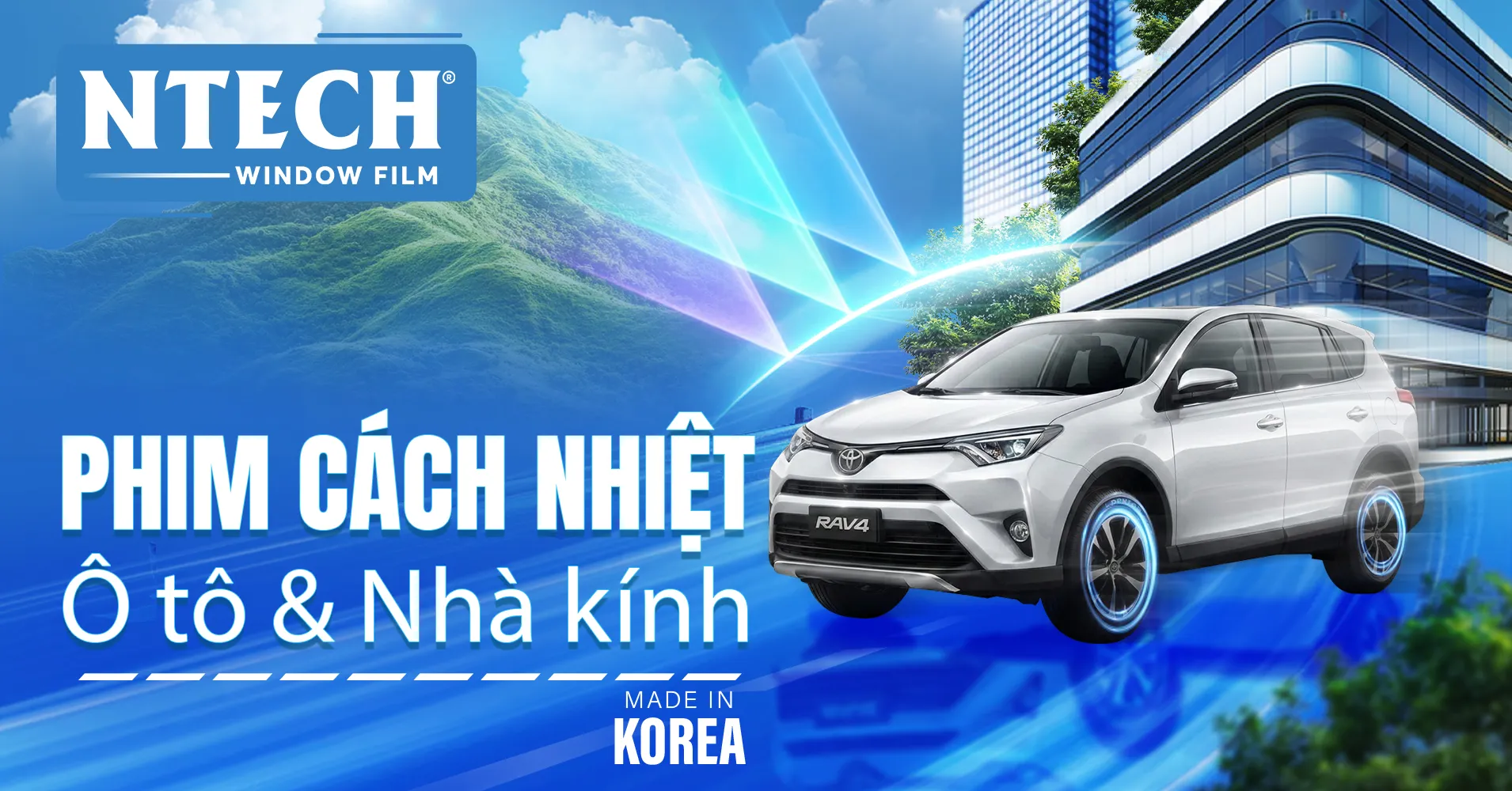 Phim cách nhiệt NTECH (Hàn Quốc) – Giải pháp cản nhiệt kinh tế, độ bền cao cho mọi công trình